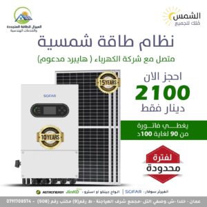 On-Grid Solar System – Sofar Inverter with Astronergy / Jinko Solar Panels